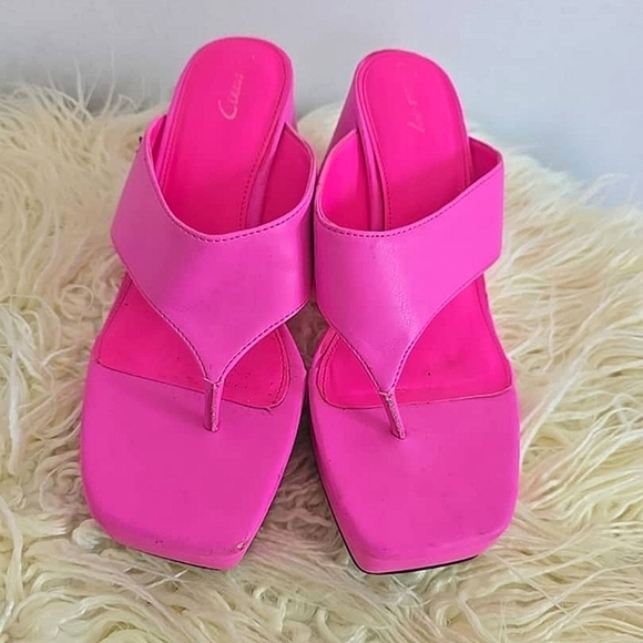 Circus Moira Women's Pink Wedge Sandals Size 8.5 🌴 - Picture 5 of 9